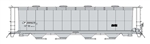 Intermountain 45241 HO Cylindrical Covered Hopper Round Hatch Canadian Pacific #388944