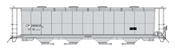 Intermountain 45241 HO Cylindrical Covered Hopper Round Hatch Canadian Pacific #388944