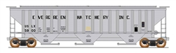 Intermountain 653109 N 4750 Rib Side 3-Bay Covered Hopper Evergreen Hatchery Inc # 5902