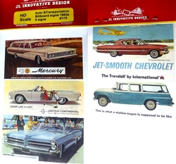 JL Innovative 175 60's Auto/Transportation Signs Billboards