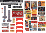 JL Innovative 242 HO Billboard Signs/Posters Printed Color Graphics 1930-1950s Drugstore & Pharmacy Signs Pkg 41