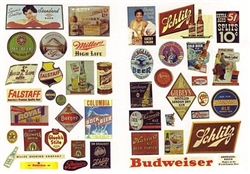 JL Innovative 263 HO 1940s-1950s Beer & Alcohol Signs Pkg 44