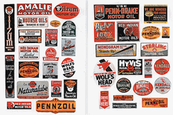 JL Innovative 294 HO Vintage Motor Oil Signs 1930-50s Pkg 38