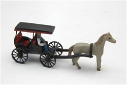 JL Innovative 336 HO Surrey with Horse and Driver Kit Unpainted Metal Castings