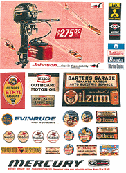 JL Innovative 405 HO Posters/Signs Kits Waterfront/Marine 1950s-1960s