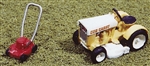 JL Innovative 452 HO Lawnmower Set; 1 Riding Mower 1 Gasoline Push Mower Unpainted Metal Kit