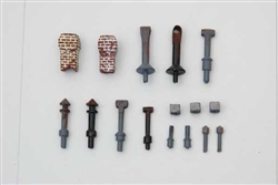 JL Innovative 494 HO Roof Stacks Vents & Chimneys Unpainted Metal Castings 16 Pieces