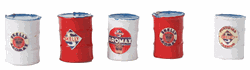 JL Innovative 576 HO Custom Oil Barrels Skelly white blue Pkg 5