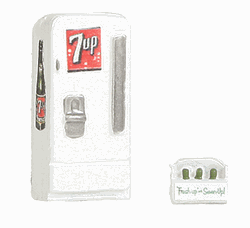 JL Innovative 747 HO Upright Soda Machine w/Case 7-Up