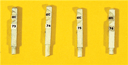 JL Innovative 832 HO Row Sign/Sect Sign Set