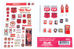 JL Innovative 953 HO Decorated Ultimate Detail Set Phillips 66 Gas Station