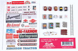 JL Innovative 972 HO Decorated Ultimate Detail Set Feed & Seed