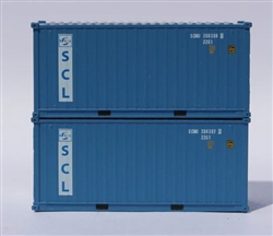 Jacksonville Terminal Company 205326 N Safmarine/Smbt 20' 2 pk