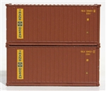 Jacksonville Terminal Company 205327 N Transocean 20' Conta 2 pk