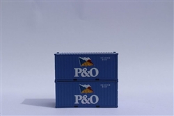 Jacksonville Terminal Company 205329 N P&O 20' Container 2 pk