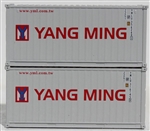 Jacksonville Terminal Company 205339 N Yang Ming 20' Container 2 pk