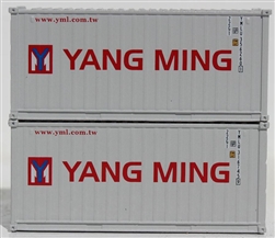 Jacksonville Terminal Company 205339 N Yang Ming 20' Container 2 pk