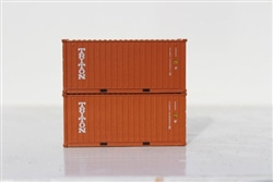 Jacksonville Terminal Company 205349 N Triton 20' Std Container 2 pk