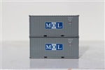 Jacksonville Terminal Company 205351 N Mol 20' Std Container 2 pk