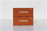 Jacksonville Terminal Company 205358 N Ivaran 20' Container 2 pk