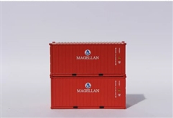 Jacksonville Terminal Company 205383 N Magellan 20' Std Container 2 pk