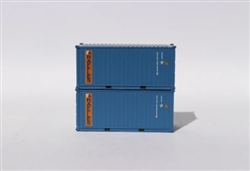 Jacksonville Terminal Company 205384 N Raffles 20' Container 2 pk