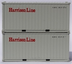 Jacksonville Terminal Company 205434 N Harrison 20' Std Container 2 pk