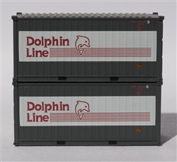 Jacksonville Terminal Company 205435 N Dolphin Line 20' Container 2 pk