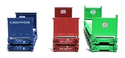 Jacksonville Terminal Company 402552 N Flatrack Container 6 pk Set #2