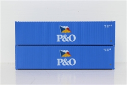 Jacksonville Terminal Company 405029 N P&O 4O' Container 2 pk