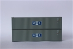 Jacksonville Terminal Company 405051 N MOL 40' HC Container 2 pk