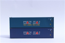 Jacksonville Terminal Company 405054 N Wan Hai 40' Container 2 pk