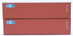 Jacksonville Terminal Company 405086 N Mol Brw 40' Container 2 pk