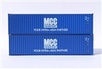 Jacksonville Terminal Company 405115 N Mc Trans 40' Container Cube 2 pk