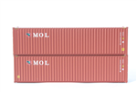 Jacksonville Terminal Company 405143 N Mol 40' Container 2 pk