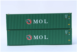 Jacksonville Terminal Company 405149 N Mol Greem 40' Container 2 pk