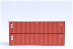 Jacksonville Terminal Company 405302 N APL 40' Container 2 pk