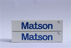 Jacksonville Terminal Company 405310 N Matson 40' Container 2 pk