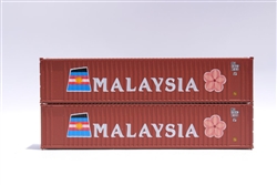 Jacksonville Terminal Company 405503 N Malaysia 40' Container 2 pk