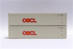 Jacksonville Terminal Company 405504 N Oocl 40' Container 2 pk