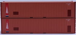Jacksonville Terminal Company 405510 N Transamerica 40' Container 2 pk