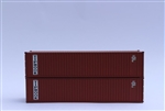 Jacksonville Terminal Company 405511 N Tiphook 40' Container 2 pk