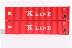 Jacksonville Terminal Company 405571 N K-Line 40' Container #2 2 pk