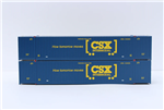 Jacksonville Terminal Company 537095 N CSX 53' Container 2 pk Set #3