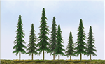 JTT 92027 HO Spruce Trees 4 to 6" 10.2 to 15.2cm pkg 24        