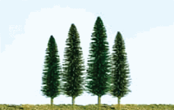 JTT 92031 HO Cedar Trees 4 to 6" Pkg 24