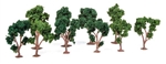 JTT 92130 Deciduous Trees Super Scenic Series Green 2 to 3" Pkg 10