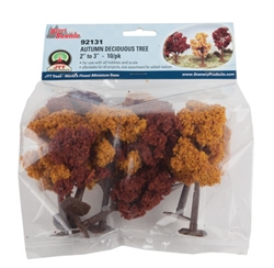 JTT 92131 Deciduous Trees Super Scenic Series Autumn 2 3"- 5.1 pkg 10