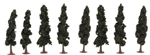 JTT 92134 Evergreen-Conifer Trees Super Scenic Series 4-1/4 4-5/16" pkg 8