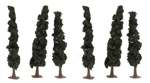 JTT 92135 Evergreen-Conifer Trees Super Scenic Series 5-1/2 6" pkg 6